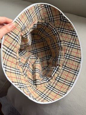 Vintage Burberry Check Reversible Bucket Hat